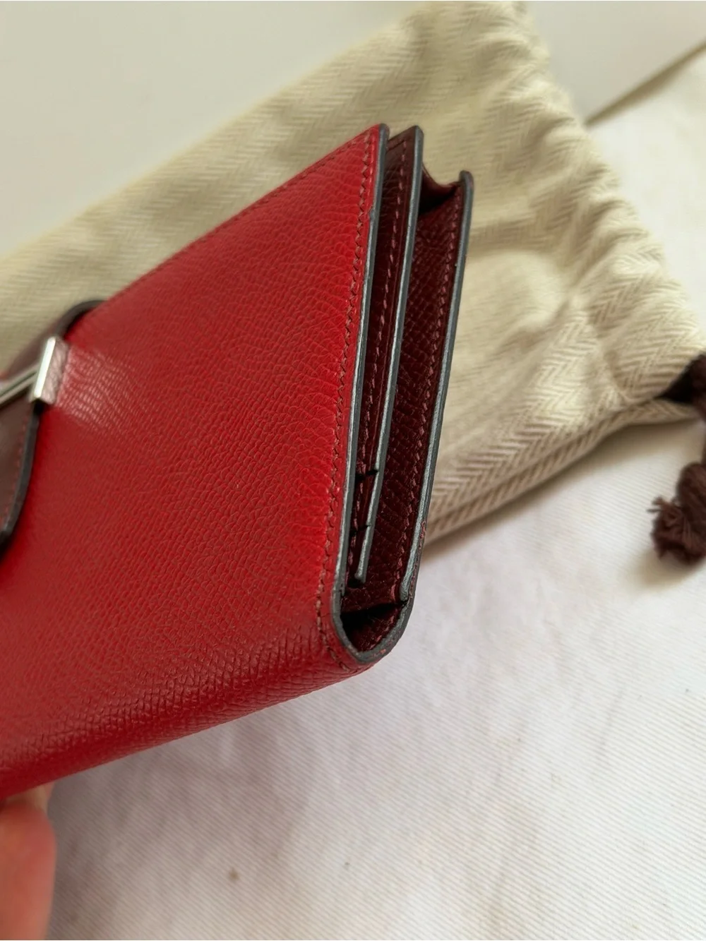 Hermes Bearn Bicolor Epsom Wallet